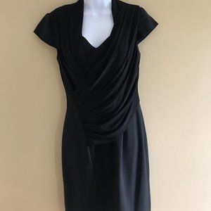 Adrienna Papell Black Cocktail Dress- Size 4